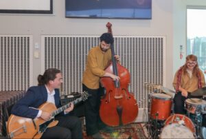 Lockie Bennett - guitar; Elijah Mulheron -Bass, Oscar Grabie-Drums